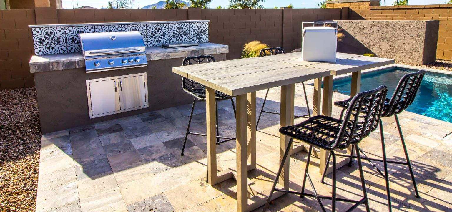 backyard outdoor kitchen