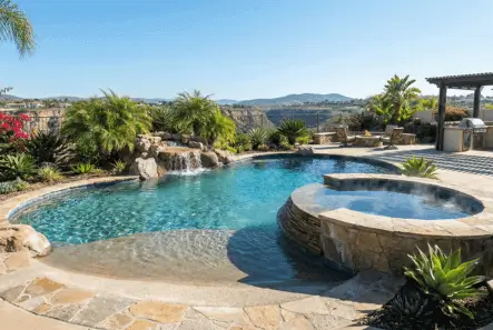 custom pools hot tubs and pool coping decking in san diego ca