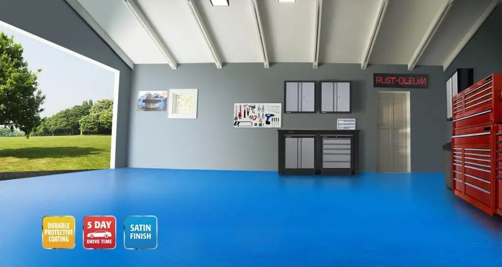 cobalt blue epoxy floor coating