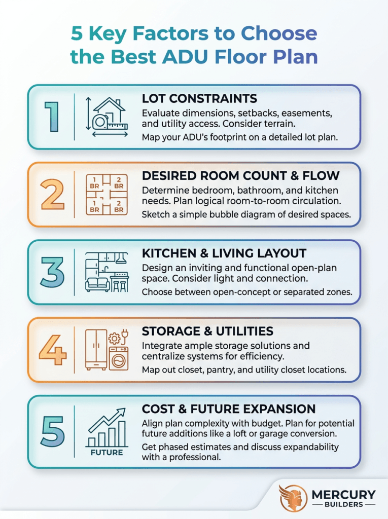 key factors to choose the best adu floor plan
